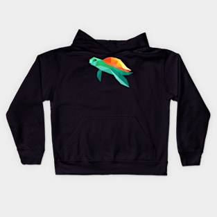 Turtle Polygon Kids Hoodie